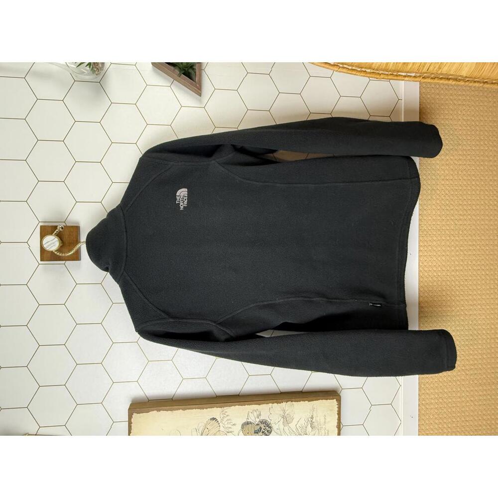 The North Face Black Lavender Logo Fleece Zip Jacket - Size - Small - Picture 3 of 7
